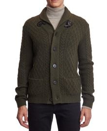 Paisley Gray Mens Toggle Cable-Knit Cardigan - Macys at Macys