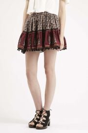 Paisley Mini Skirt at Topshop