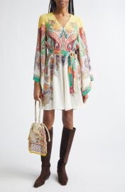 Paisley Print Long Sleeve Dress at Nordstrom