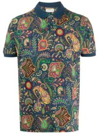 Paisley Print Polo Shirt by Etro at Farfetch