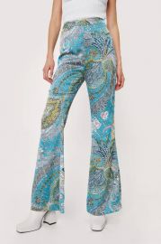 Paisley Print Satin Flared Pants  Nasty Gal at Nasty Gal