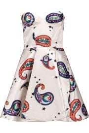 Paisley Print Satin Mini Dress by Msgm at Farfetch