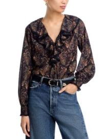 Paisley Ruffled Boho Blouse - Exclusive at Bloomingdales