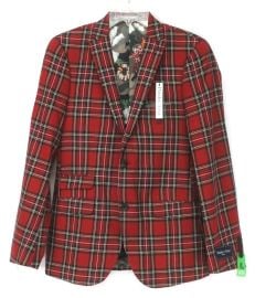 Paisley and Gray Red Plaid Blazer at Paisley and Gray