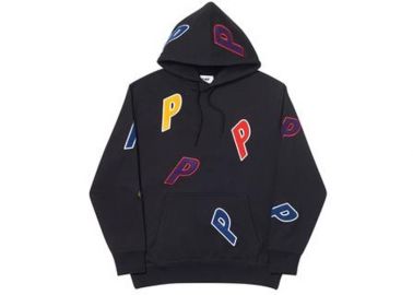 Palace Multiple P Hood Black at Stock X