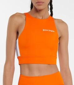 Palm Angels - Logo printed sports bra at Mytheresa