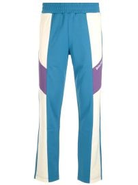 Palm Angels Color Block Elasticated Waistband Track Pants at Cettire