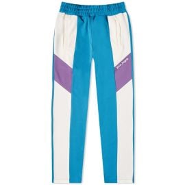 Palm Angels Colourblock Track Pant Blue amp Off White END US at END.