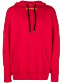 Palm Angels Contrast Logo Hoodie - Farfetch at Farfetch