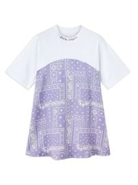 Palm Angels Girl s Astro Paisley T shirt Dress at Farfetch