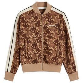 Palm Angels Palms Camo Bomber Track Jacket Brown amp Off White END US at END.