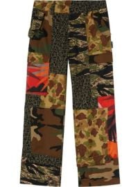 Palm Angels mix-print Cargo Trousers - at Farfetch