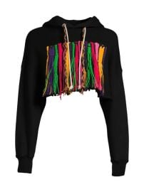 Palm Angels x Missoni Fringe Cropped Hoodie at Saks Off 5th