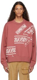 Palm Angles Red Bandana Paisley Sweatshirt at Ssense