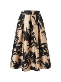 Palm Tree Print Midi Skirt at Farfetch