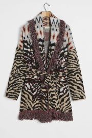 Paloma Fringed Cardigan at Anthropologie