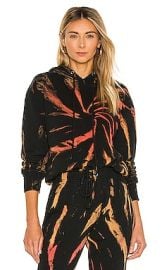 Pam  Gela Hoodie in Patina Tie Dye at Revolve