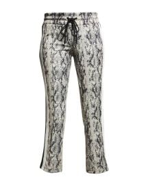 Pam  Gela Python Drawstring Pants at Neiman Marcus