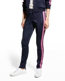 Pam  Gela Skinny Zip-Cuff Track Pants at Neiman Marcus