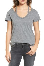 Pam  amp  Gela   Split V-Neck Tee at Nordstrom Rack