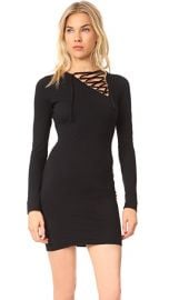 Pam  amp  Gela Asymmetrical Lace Up Dress at Shopbop