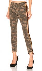 Pam  amp  Gela Camo Side Stripe Pant in Army from Revolve com at Revolve