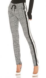 Pam  amp  Gela Glen Tart Cigarette Pant in Glen Plaid Print from Revolve com at Revolve