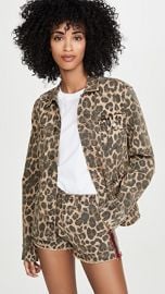 Pam  amp  Gela Leopard Army Shirt Jacket at Shopbop