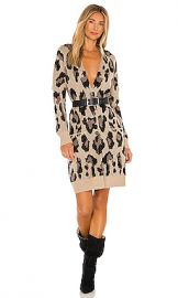 Pam  amp  Gela Leopard Cardigan in Natural from Revolve com at Revolve