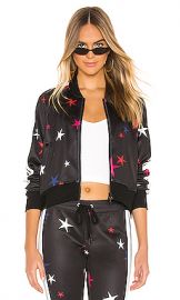 Pam  amp  Gela Star Crop Track Jacket in Black from Revolve com at Revolve