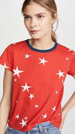 Pam  amp  Gela Star Print Logo Crop Tee at Shopbop