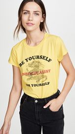 Pam  amp  Gela Yellow Logo Crop Tee at Shopbop