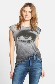 Pam andamp Gela and39Frankieand39 Cap Sleeve Print Tee at Nordstrom