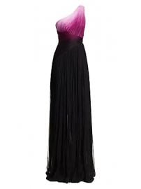 Pamella Roland - One-Shoulder Ombre Gown at Saks Fifth Avenue