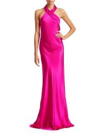 Pandora Silk Halter Gown at Saks Fifth Avenue