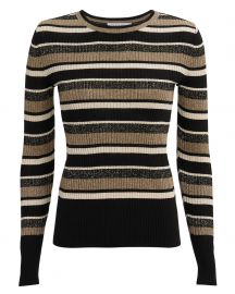 Panel Striped Ribbed Top at Intermix