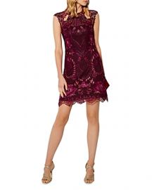 Paneled Lace Cutout Mini Dress at Bloomingdales