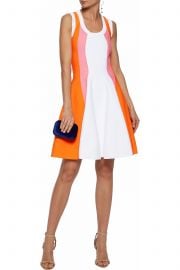 Paneled crepe mini dress by Emilio Pucci at The Outnet