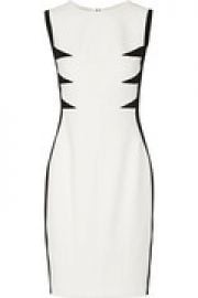 Paneled stretch-crepe dress at The Outnet