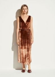 Panne Wrap Dress by Vince at Vince