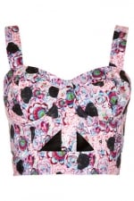 Panther print bralet from Topshop at Topshop