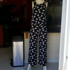 Pants amp Jumpsuits Floral Navy Blue Top And Pants at Poshmark