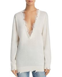 Pao Lace-Trimmed Sweater Iro Jeans at Bloomingdales