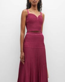 Paola Bernardi Giorgina Top in Raspberry at Neiman Marcus