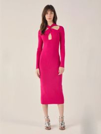 Paola Bernardi Graziela Dress Hyper Pink - at The LALA Look