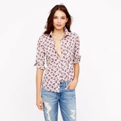 Papaya paisley shirt at J. Crew