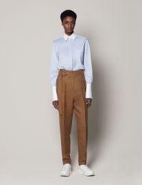 Paper Bag Pleated Trouser by Another Tomorrow at Another Tomorrow