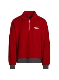 Paper Planes Reverse Fleece Quarter Zip Sweater at Saks Fifth Avenue