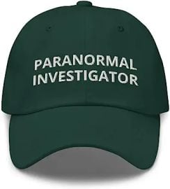 Paranormal Investigator Embroidered Adjustable Dad Hat Funny Ghost Hunter Hat Paranormal Activity Hat at Mens Clothing store at Amazon