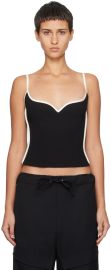 Paris Georgia Black Heart Camisole at ssense